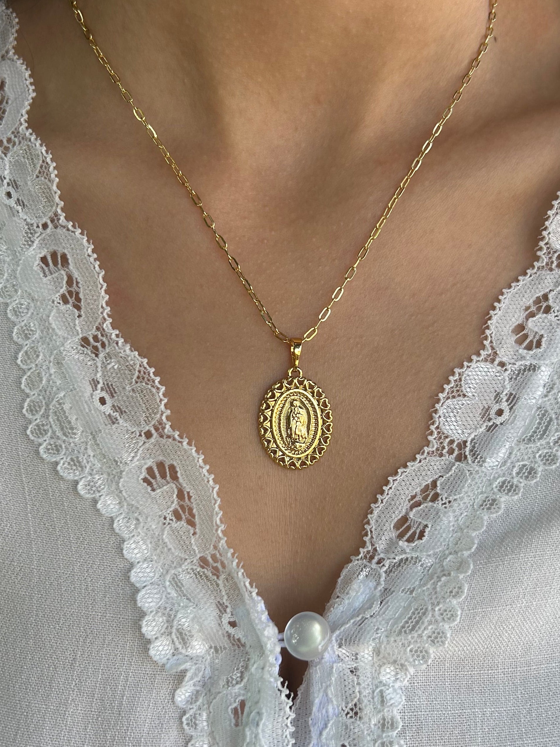 Our Lady of Guadalupe Pendant Necklace