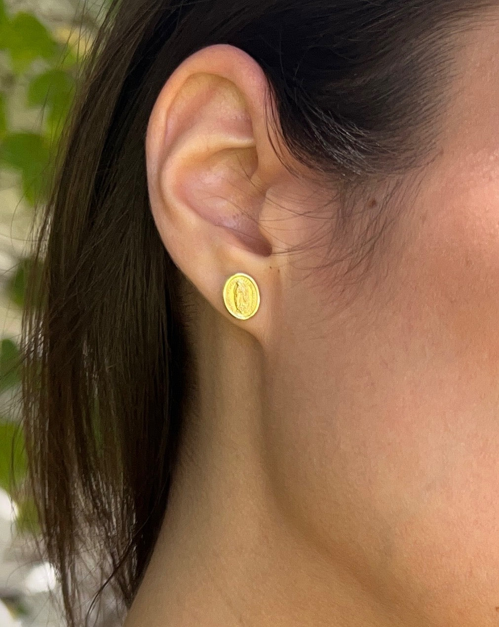 Our Lady of Guadalupe Stud Earrings