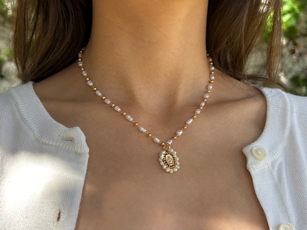 The Miraculous Medal 18k gold filled Necklace