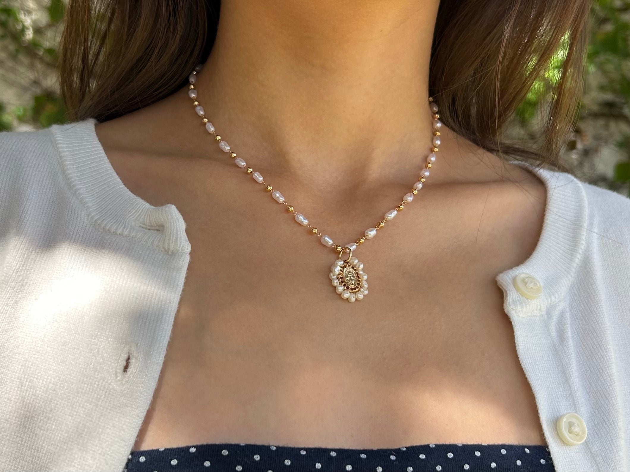 The Miraculous Medal 18k gold filled Necklace