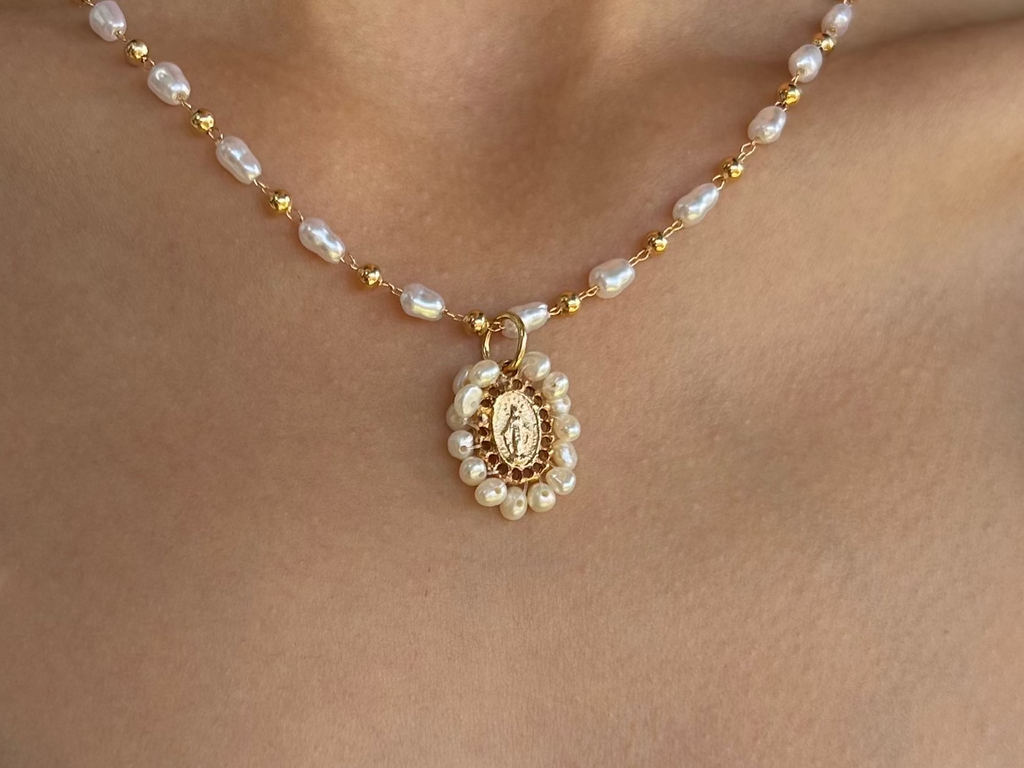 The Miraculous Medal 18k gold filled Necklace