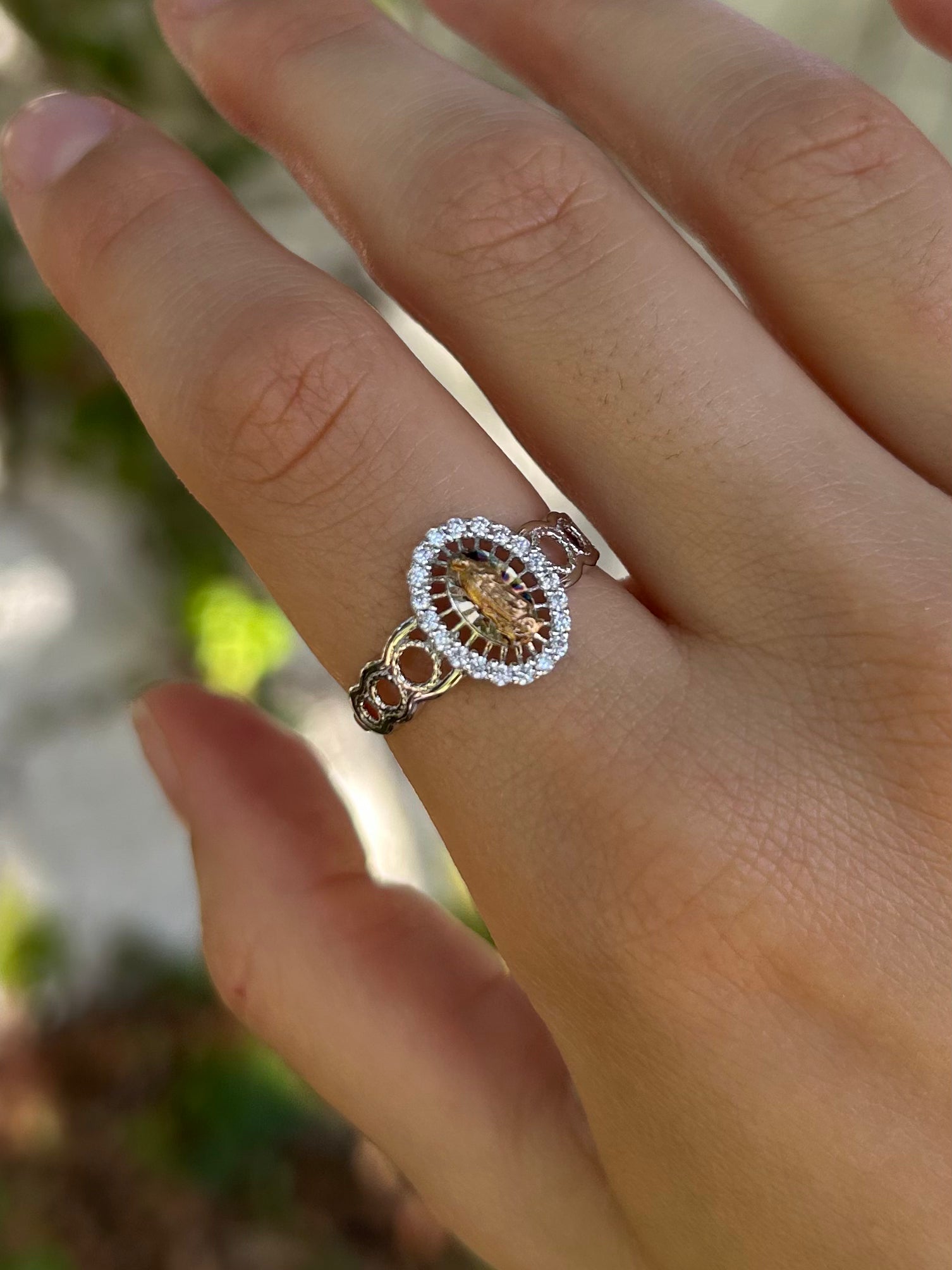 Our Lady of Guadalupe 925 Silver Ring