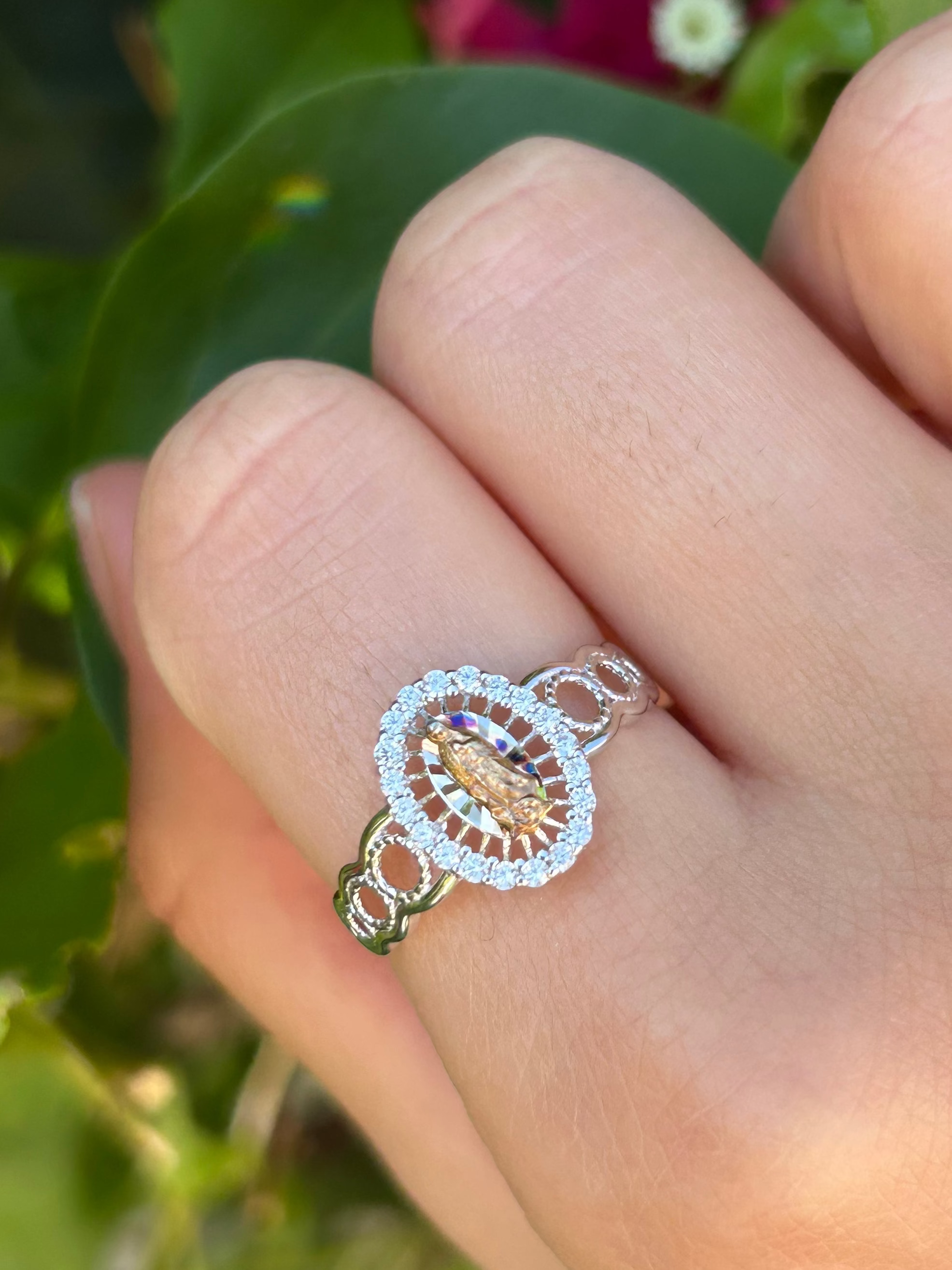 Our Lady of Guadalupe 925 Silver Ring