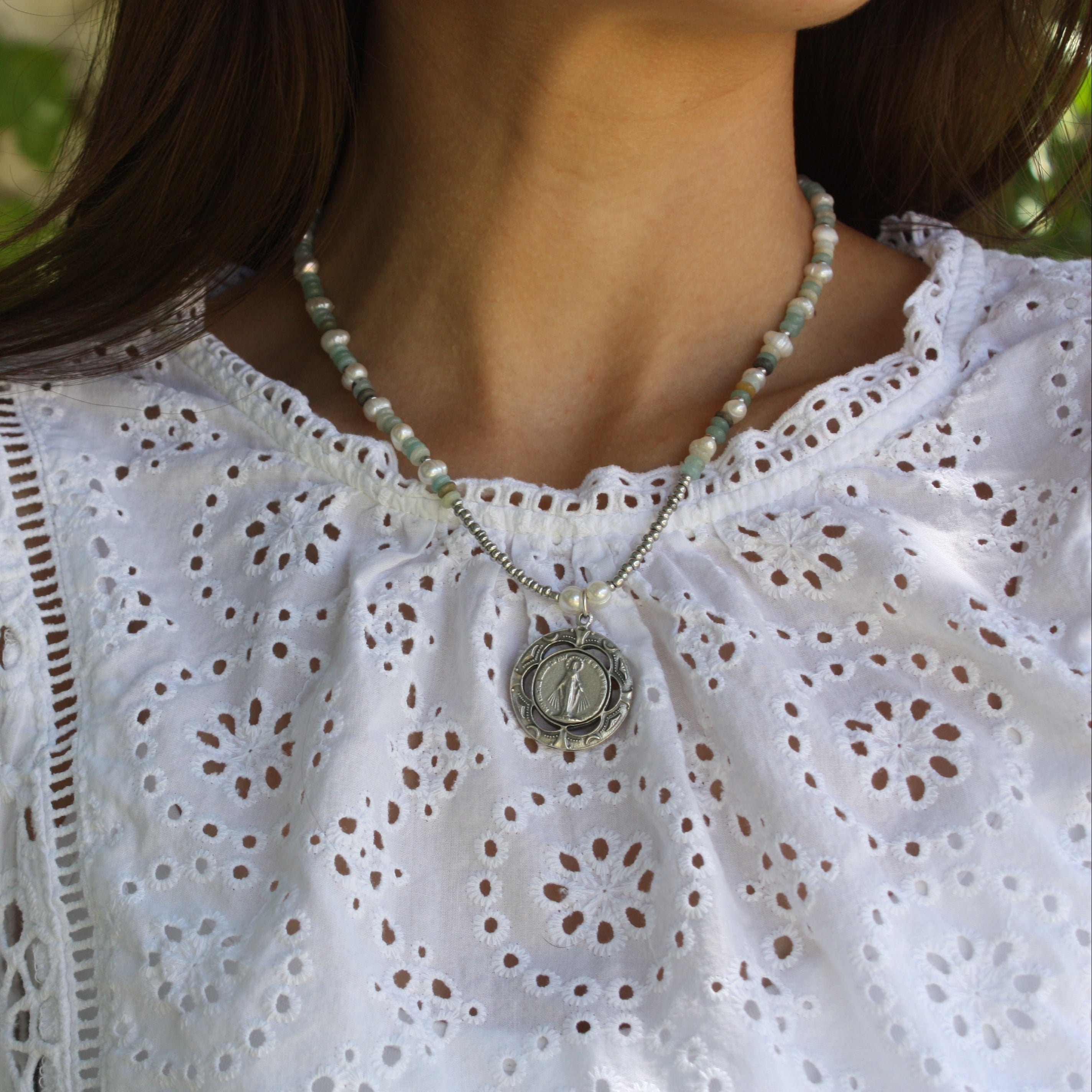 Queen of Heaven Miraculous Medal Necklace