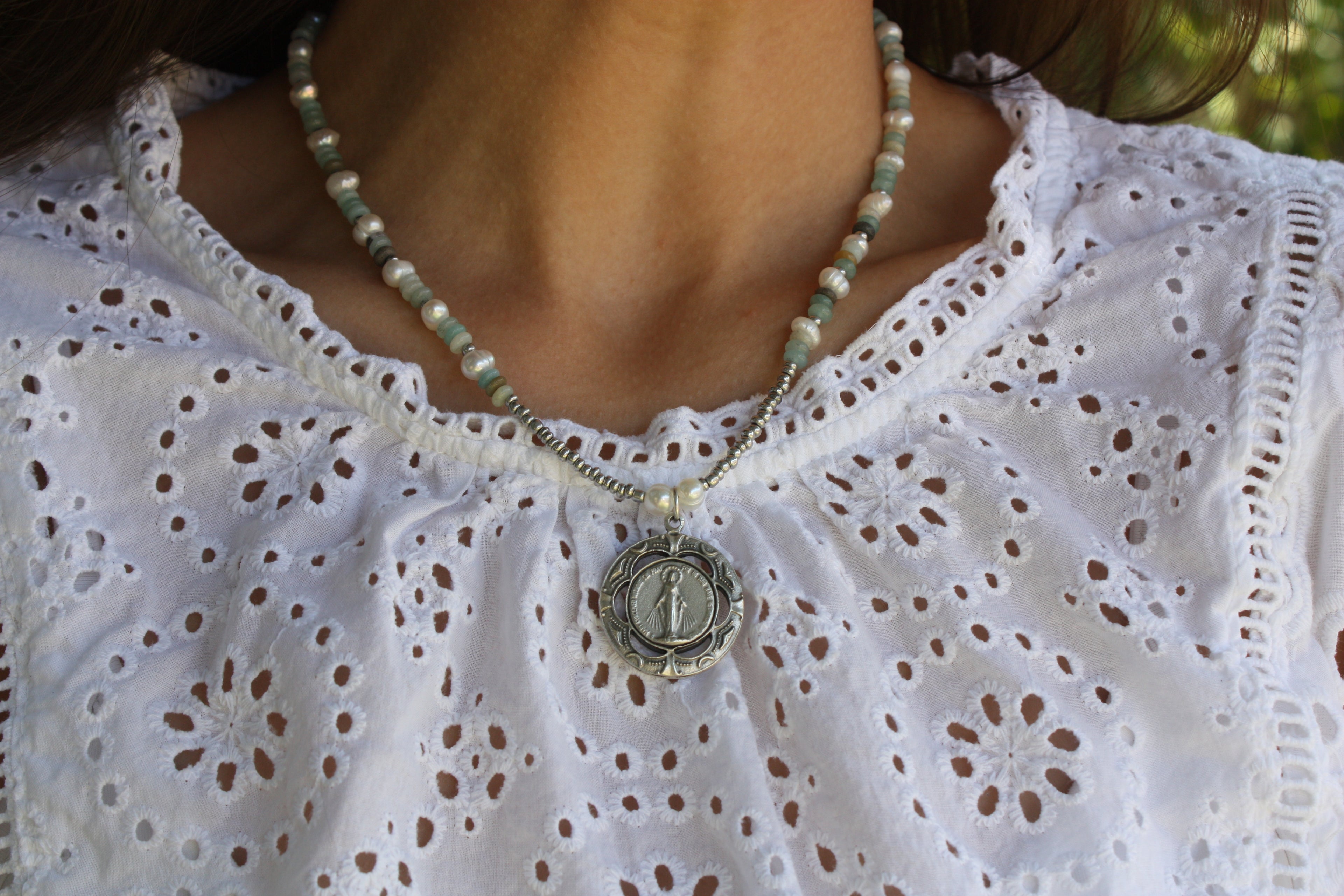 Queen of Heaven Miraculous Medal Necklace