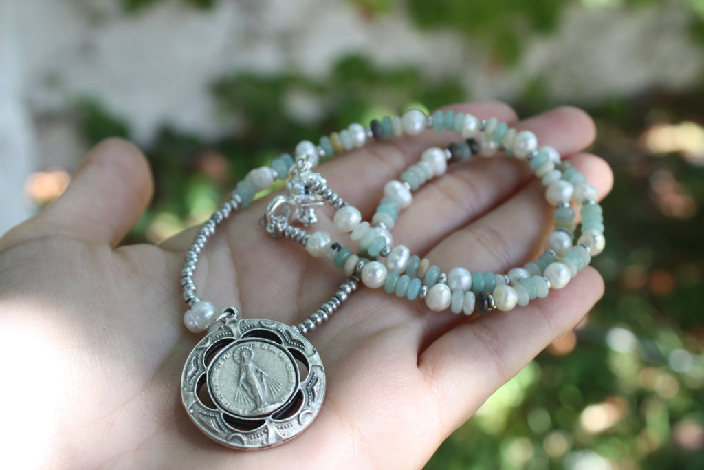 Queen of Heaven Miraculous Medal Necklace