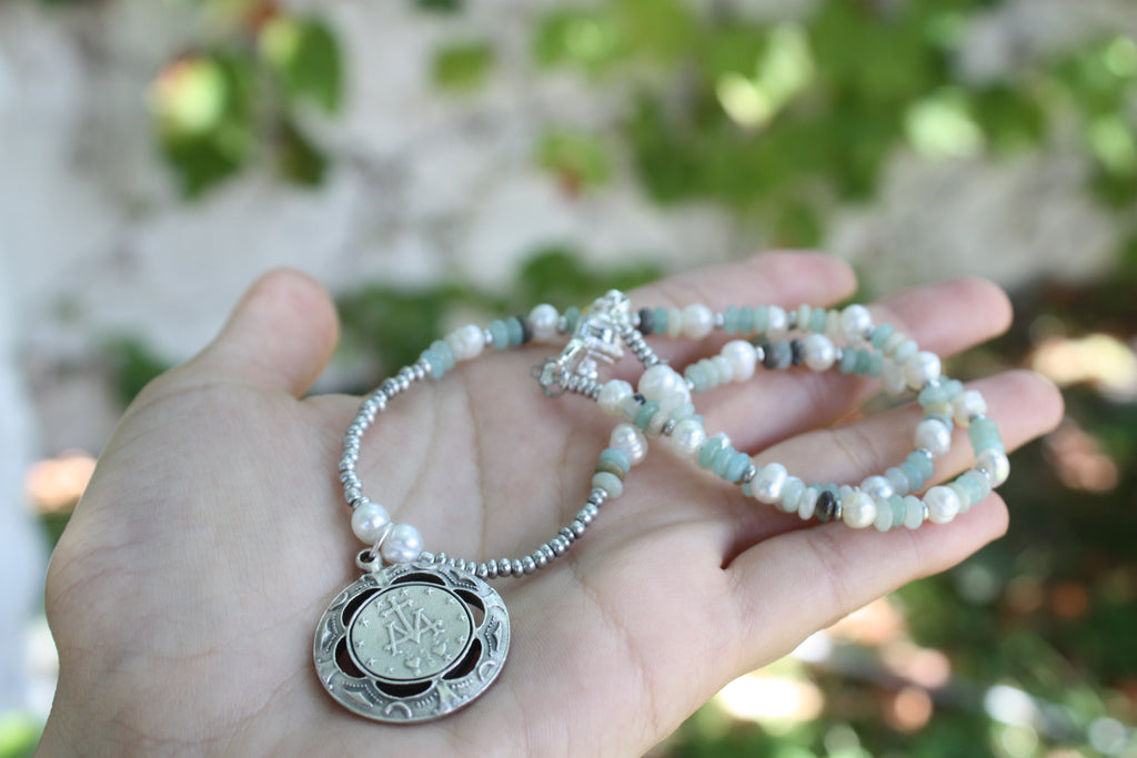 Queen of Heaven Miraculous Medal Necklace