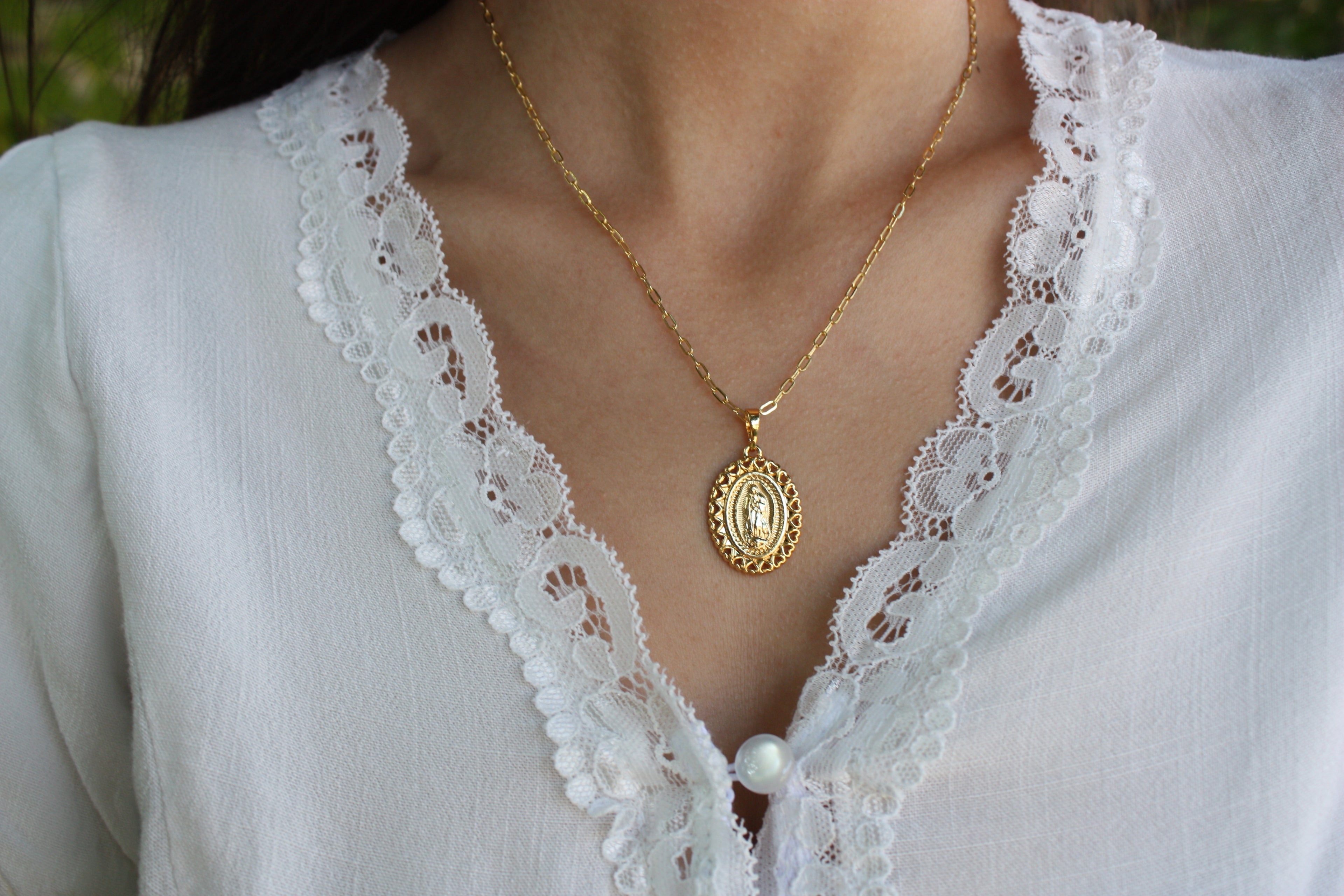 Our Lady of Guadalupe Pendant Necklace