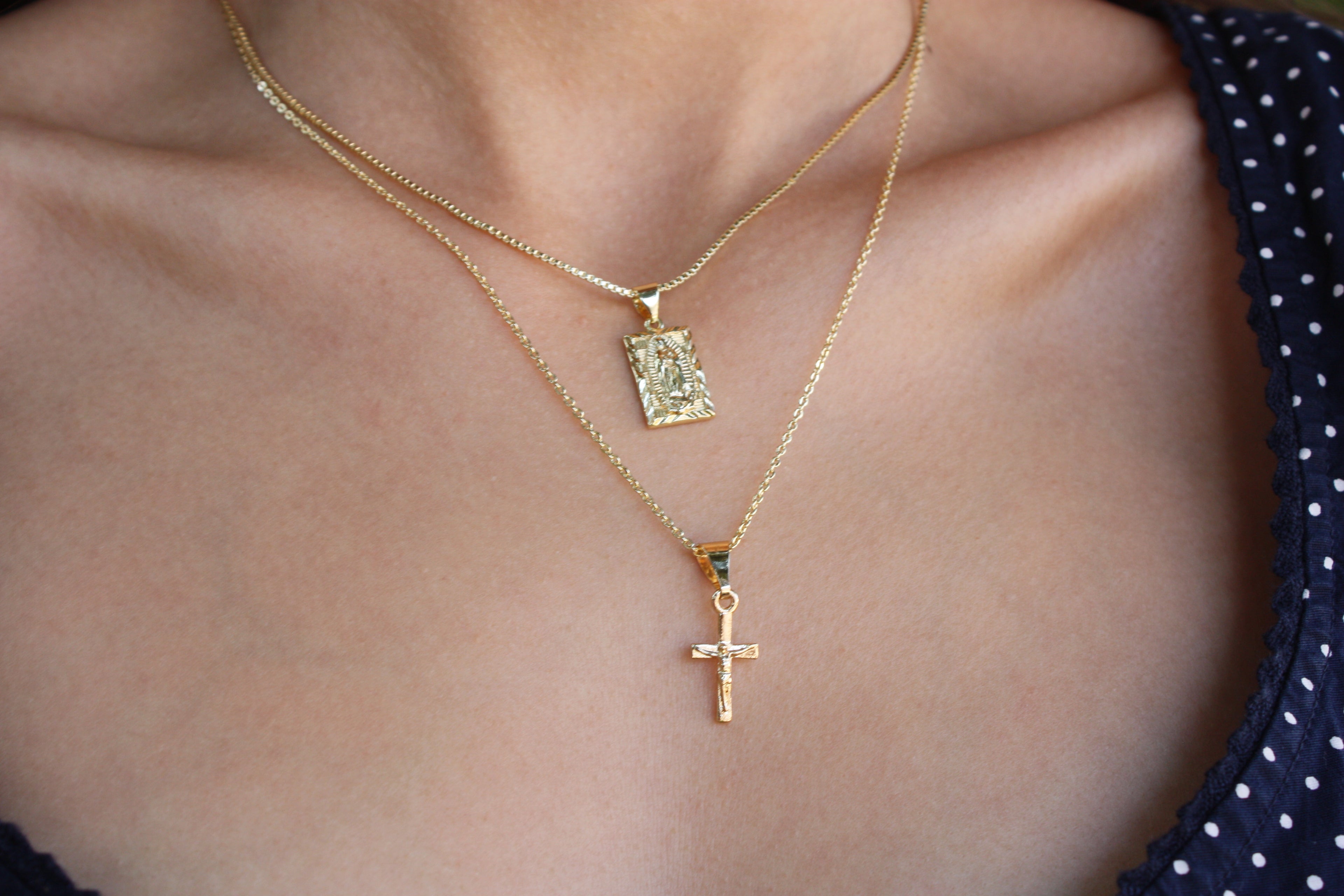 The Guadalupe Medal 14k gold-toned