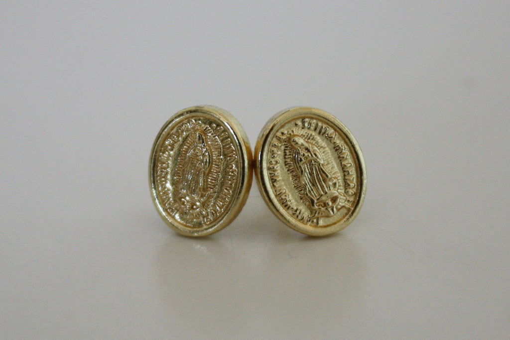 Our Lady of Guadalupe Stud Earrings