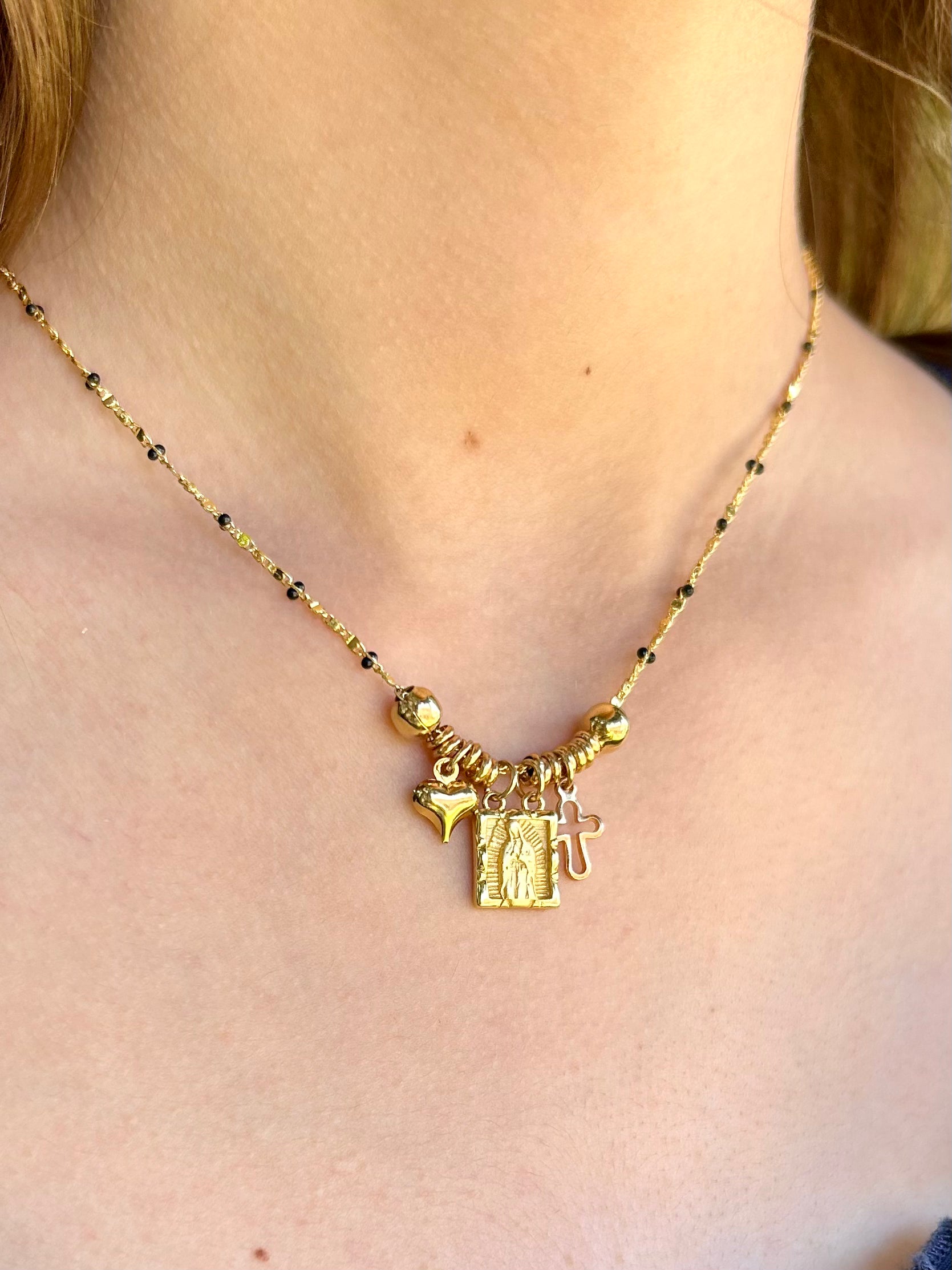 Our Lady of Guadalupe Charm Necklace
