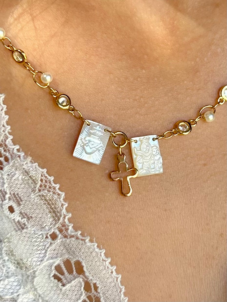 Sacred Heart of Jesus Gold Necklace
